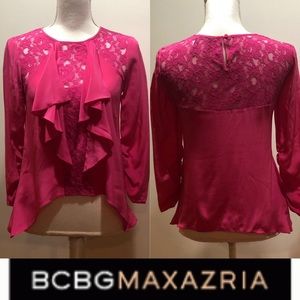 Beautiful BCBG Maxazria blouse in hot pink